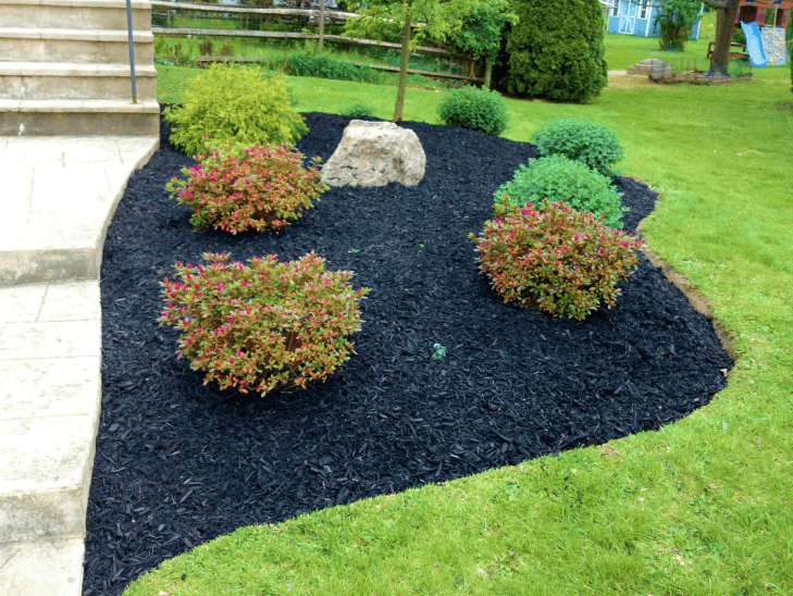 Mulch and rock Installation